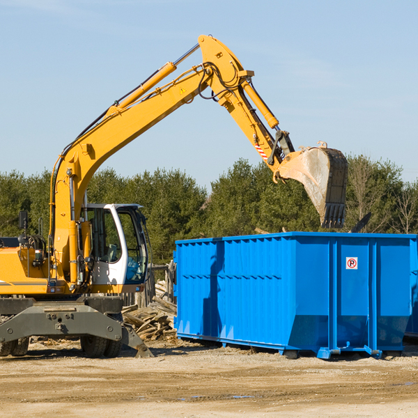 can i choose the location where the residential dumpster will be placed in Terrell County TX